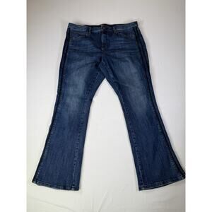 Simply Vera Wang Women's Jeans Size 18S Bootcut Mid Rise Dark Denim Classic